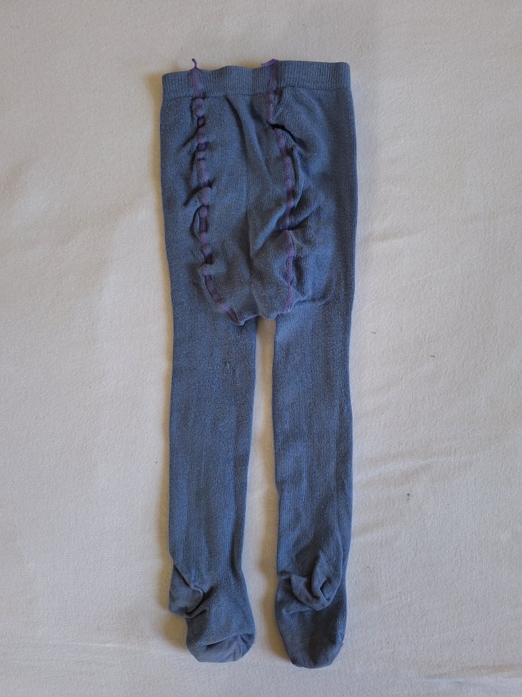 blaue Strumpfhose