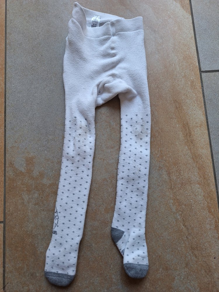 dicke weiße Winnie Pooh Strumpfhose Gr. 98/104