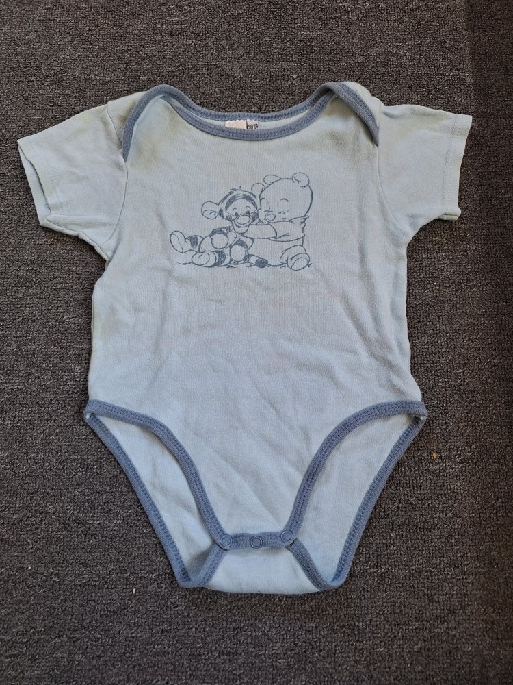 blauer Kurzarmbody Winnie Pooh & Tigger Baby 98/104