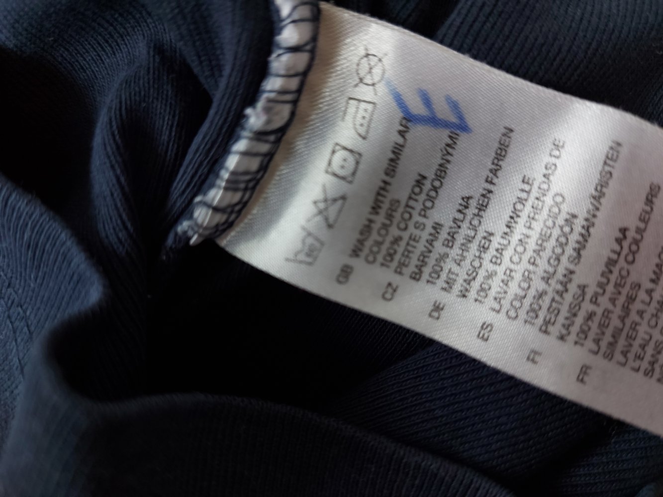 marineblauer Babypullover/Longsleeve von H&M, Gr. 62