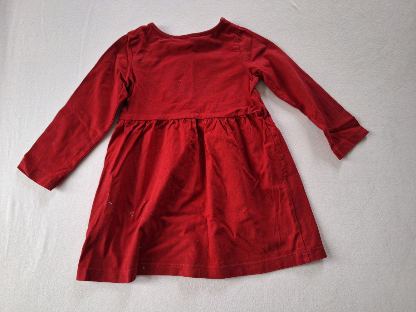 rotes Weihnachtskleidchen Gr. 92
