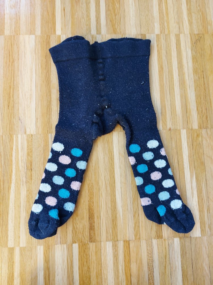 dunkelblaue Babystrumpfhose , gepunktet, Gr. 50-56