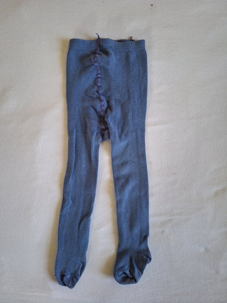 blaue Strumpfhose