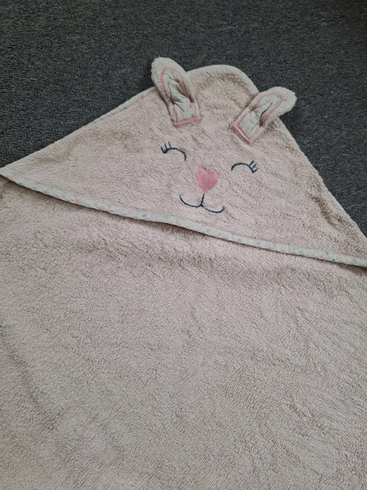 Rosa Hasen-Kapuzenhandtuch Baby Handtuch