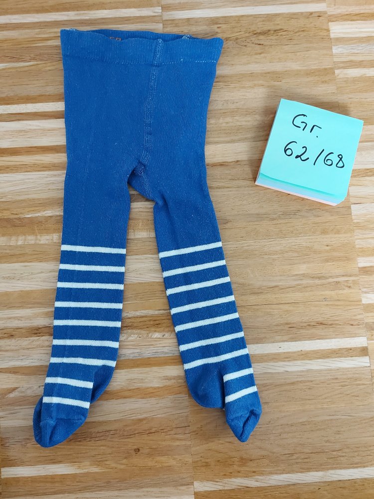 blauweiß gestreifte Babystrumpfhose Gr. 62/68*neuwertig