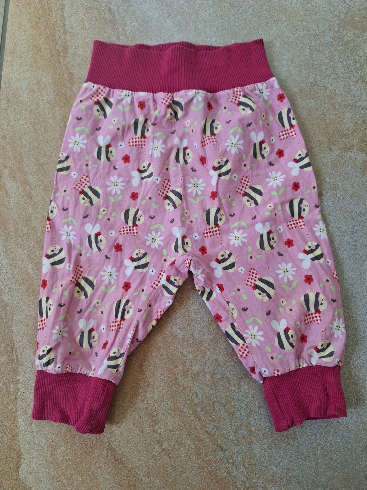 pinke Pumphose mit Bienen / Sommerhose selfmade
