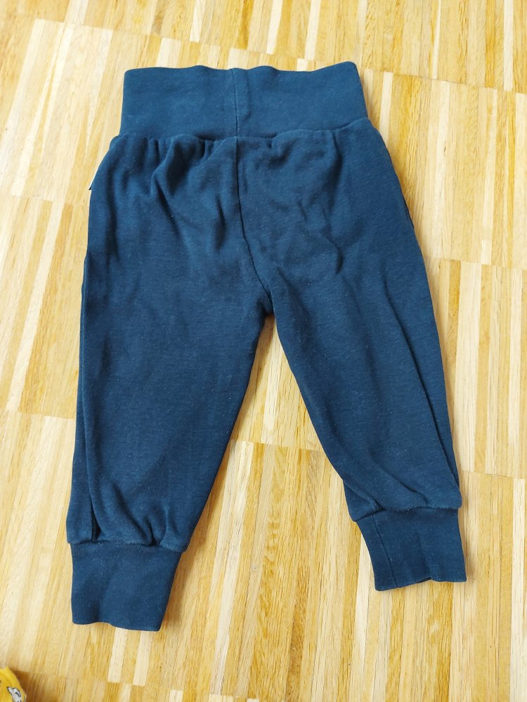 dunkelblaue Babyjogginghose mit breitem Bund, Gr. 68/74