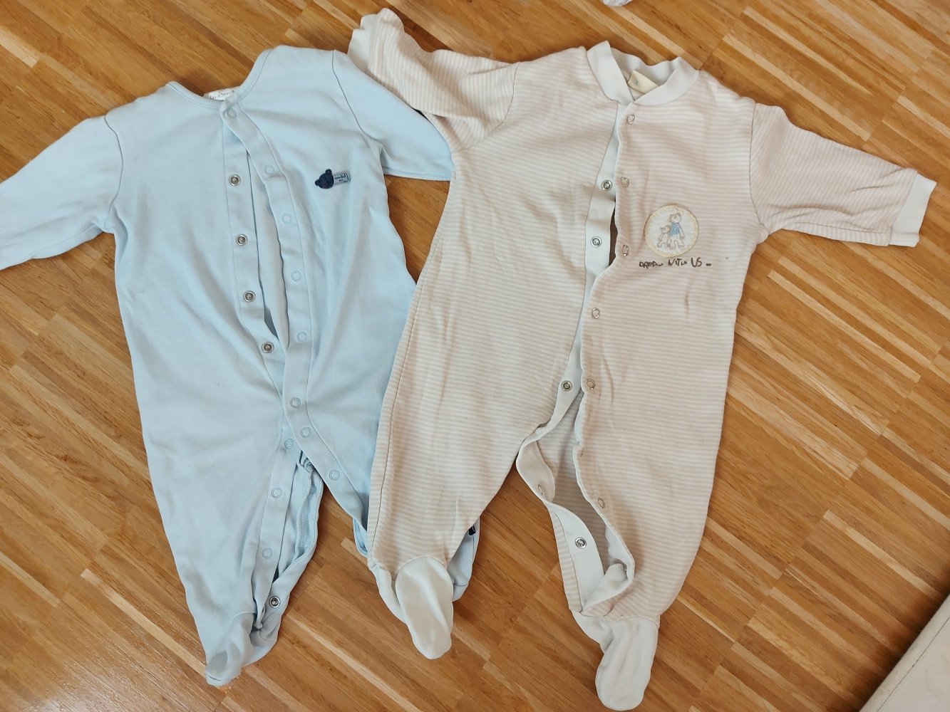 2er-Set Babyschlafanzug / Babypyjamas Gr. 62/68 (Doppelpack)