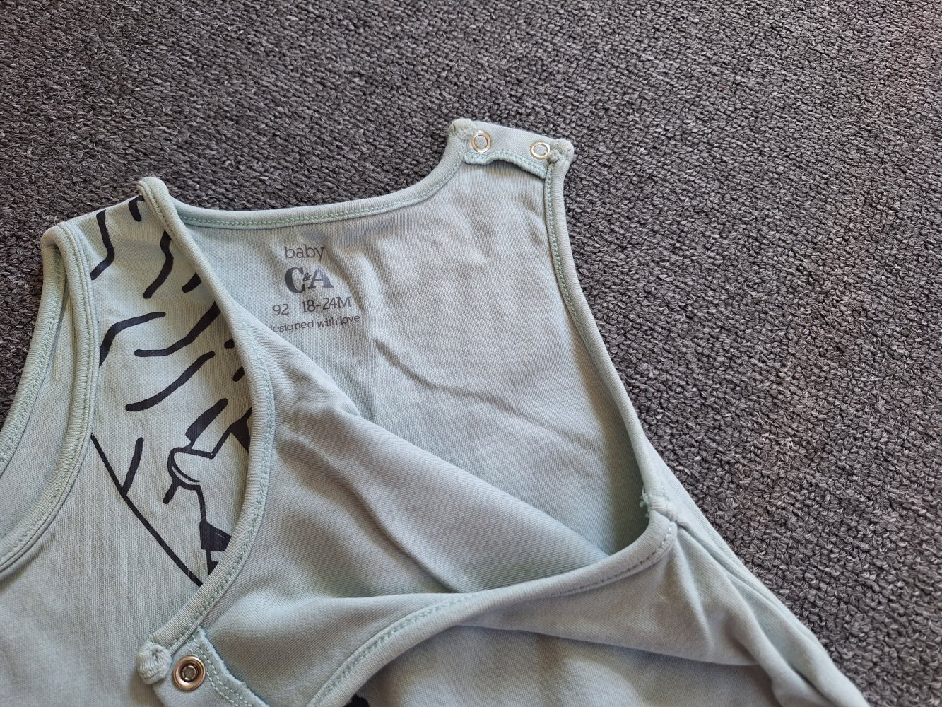 Kurzärmliger Schlafanzug/Pyjama mit Tiger, Gr. 92 Jumper