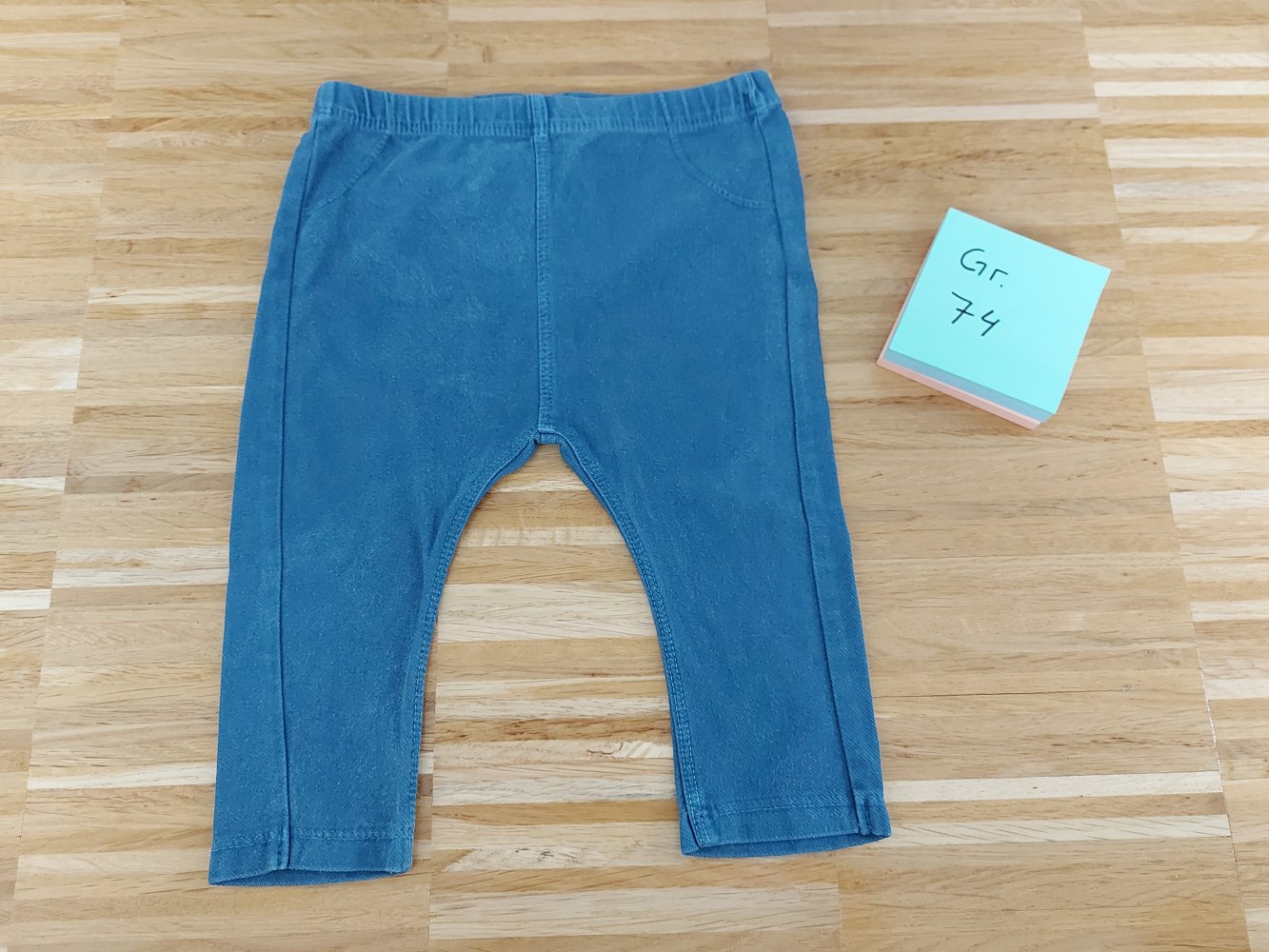 blaue Babyhose / Leggings, Gr. 74