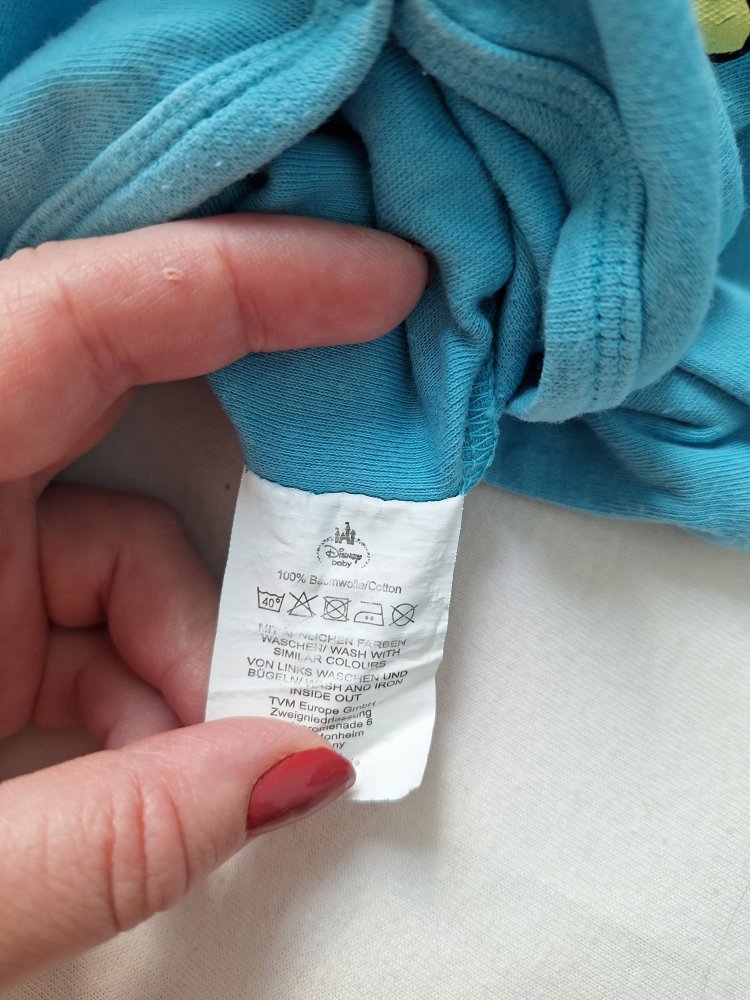 blauer Kurzarmbody mit süßem Winnie-Pooh-Print, Gr. 86/92