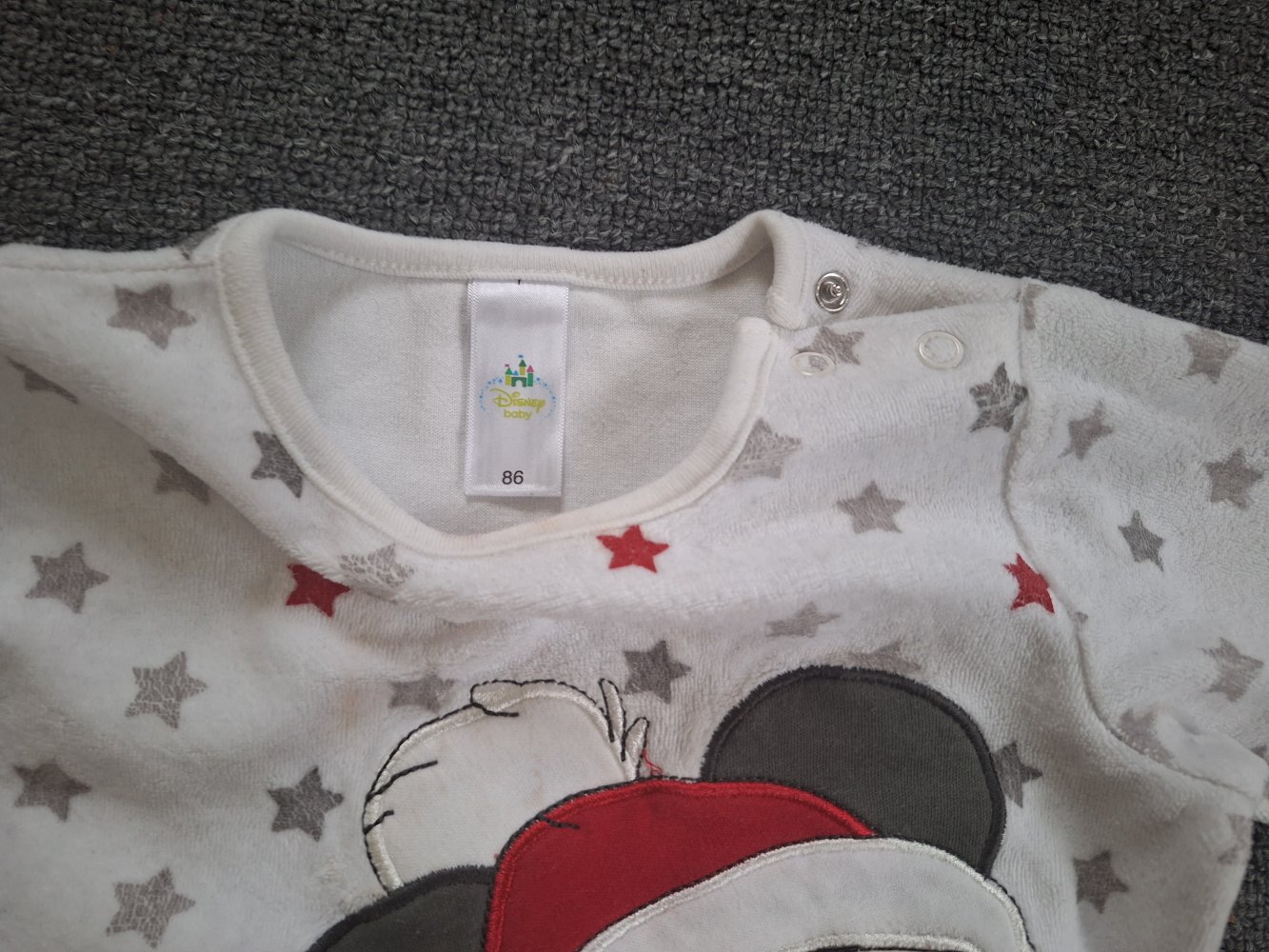 Weihnachtlicher Mickey Mouse Pulli, Gr. 86 Weihnachtspullover