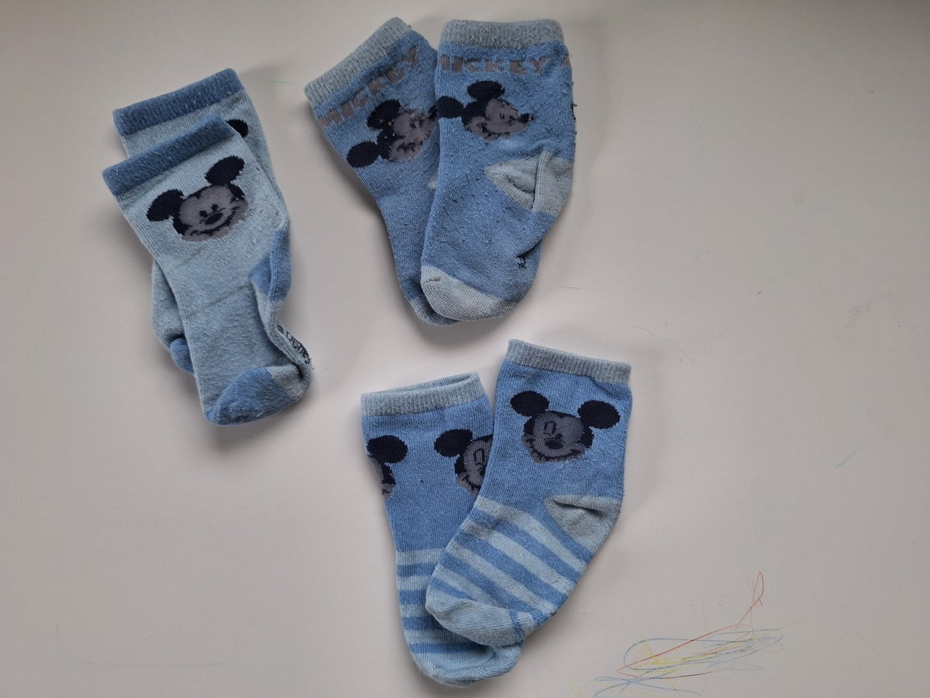 blaue Mickey Mouse Socken