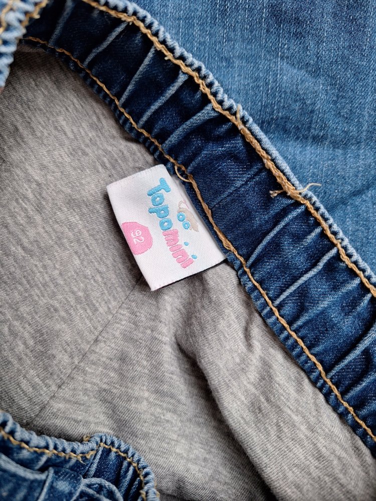 Gefütterte Jeans mit Schmetterlingen, Gr. 92