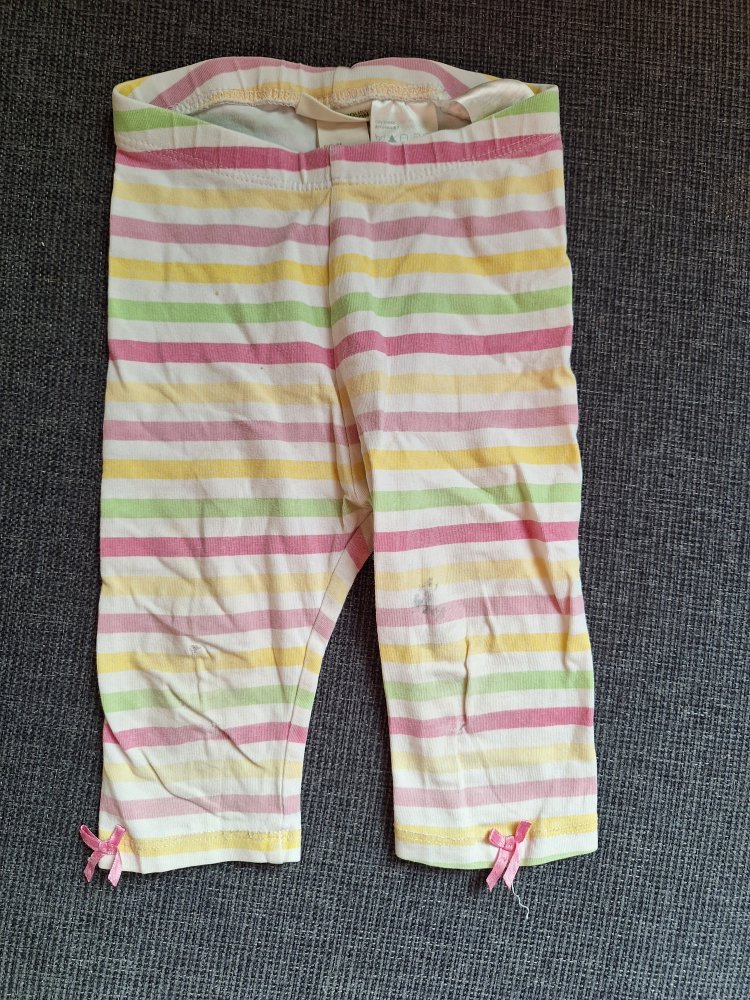Pastellfarben gestreifte Leggings, Gr. 86