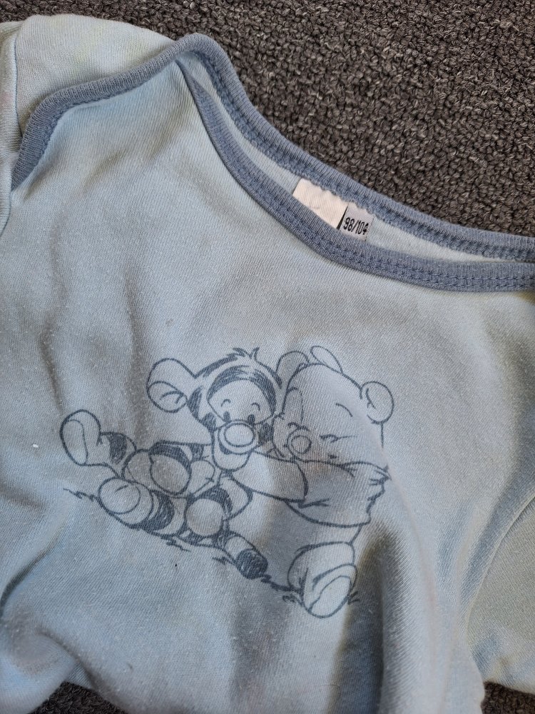 blauer Kurzarmbody Winnie Pooh & Tigger Baby 98/104