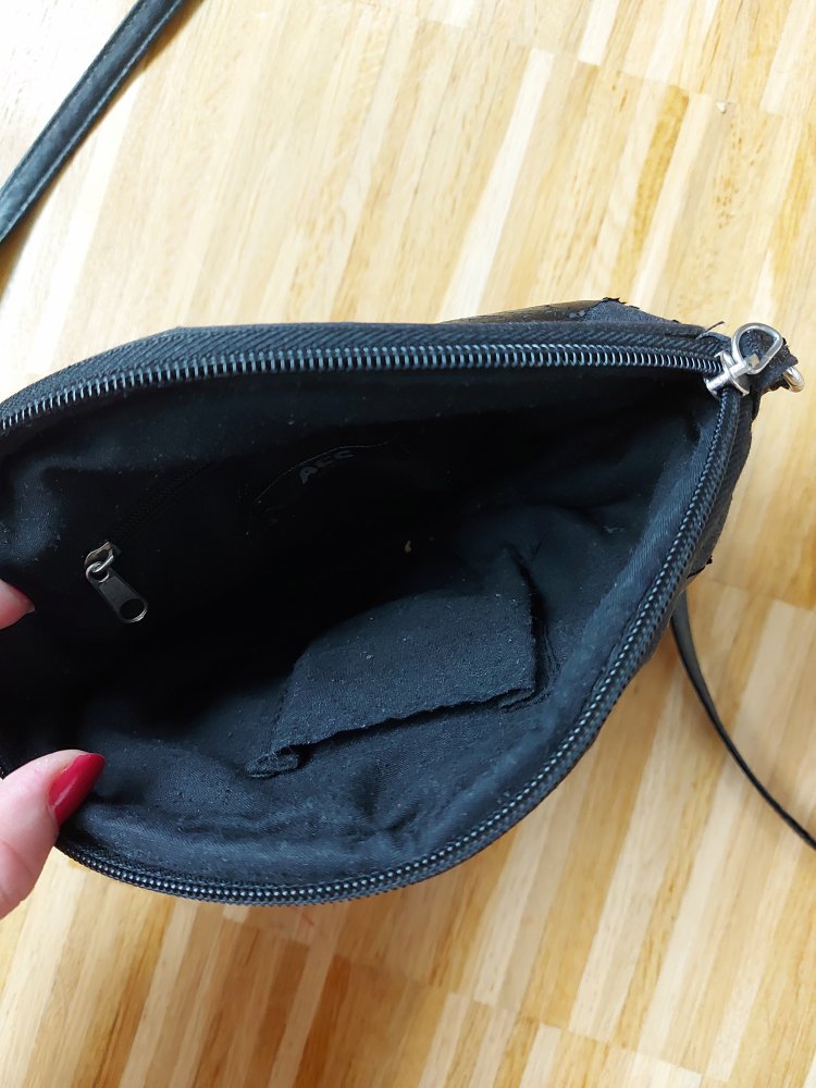 Kleine schwarze Handtasche Schultertasche