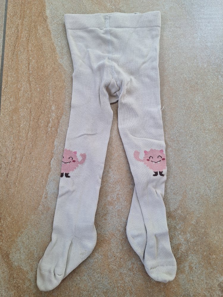 Rosa Monsterstrumpfhose Gr. 86/92