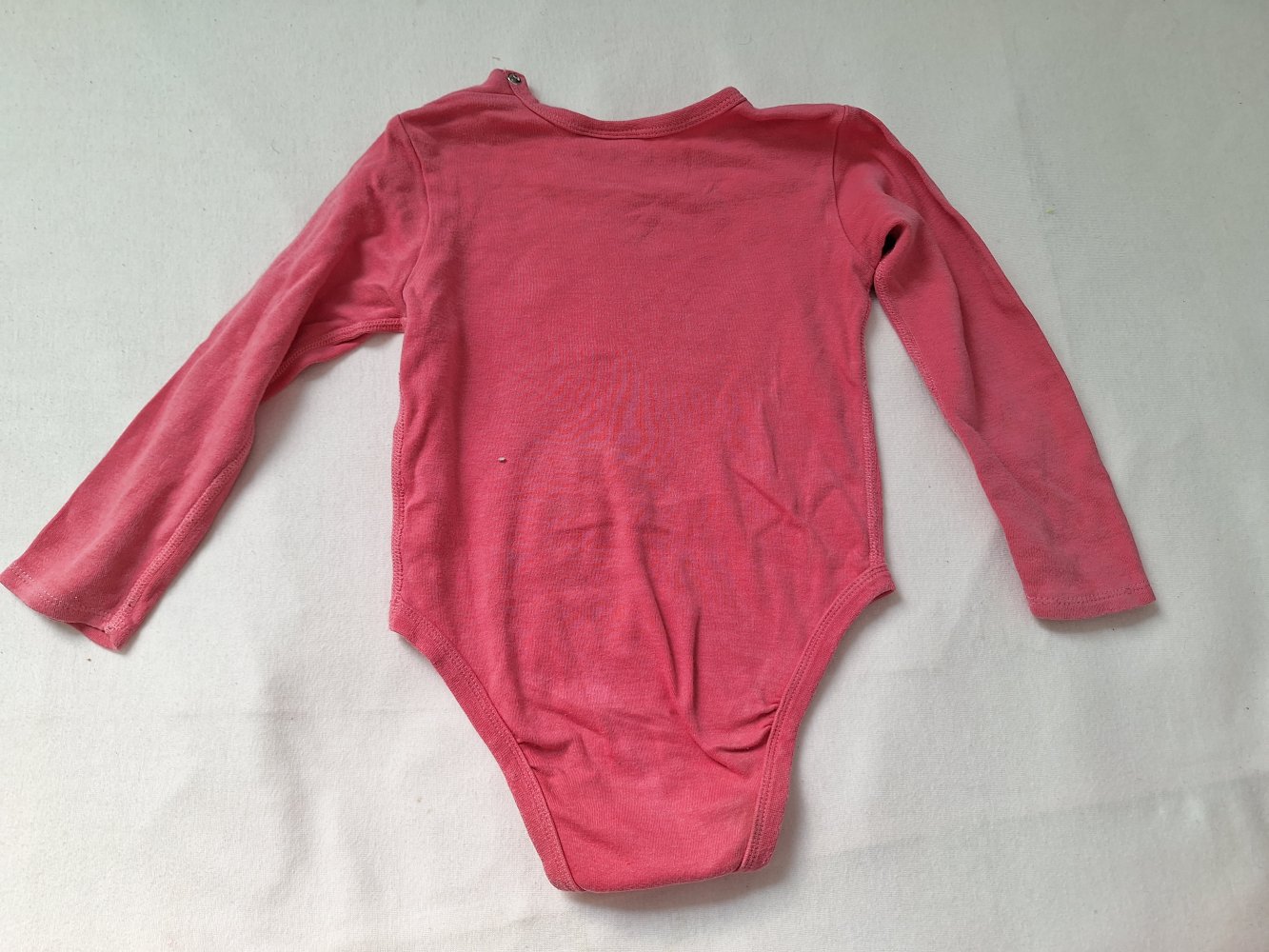 Korallroter Langarmbody Winnie Pooh Gr. 86/92