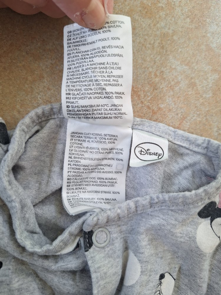 Kurzärmliger Minnie Mouse Schlafanzug / Jumper, Gr. 92