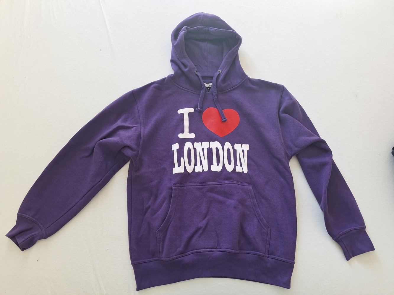 Lila I love London Hoodie, Gr. S