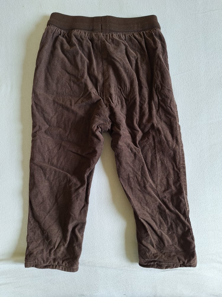 Braune gefütterte Cordhose, Gr. 92