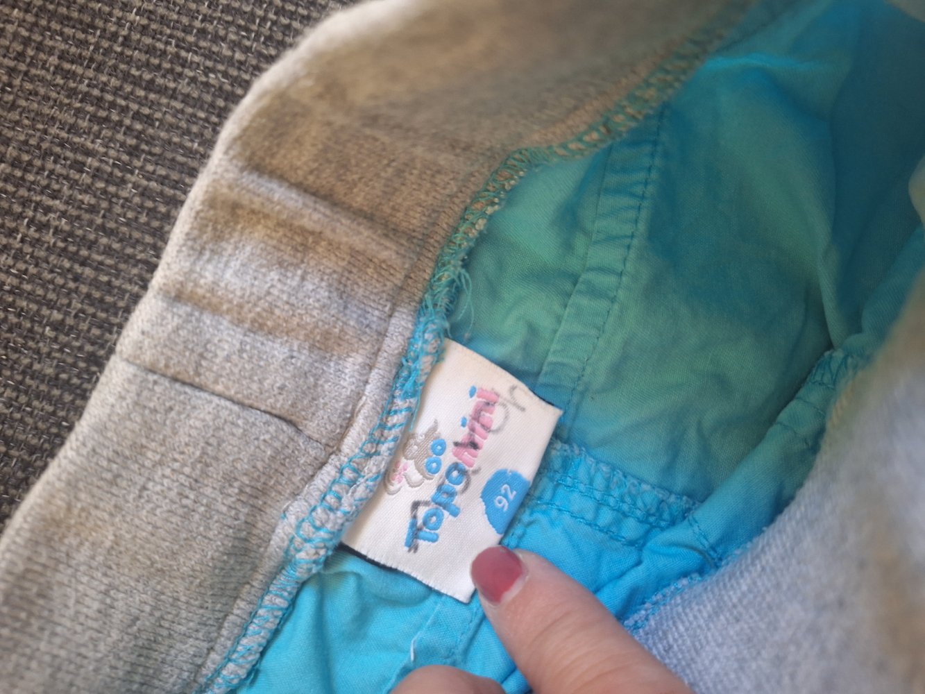 Kurze blaue Sommershorts, Gr. 92