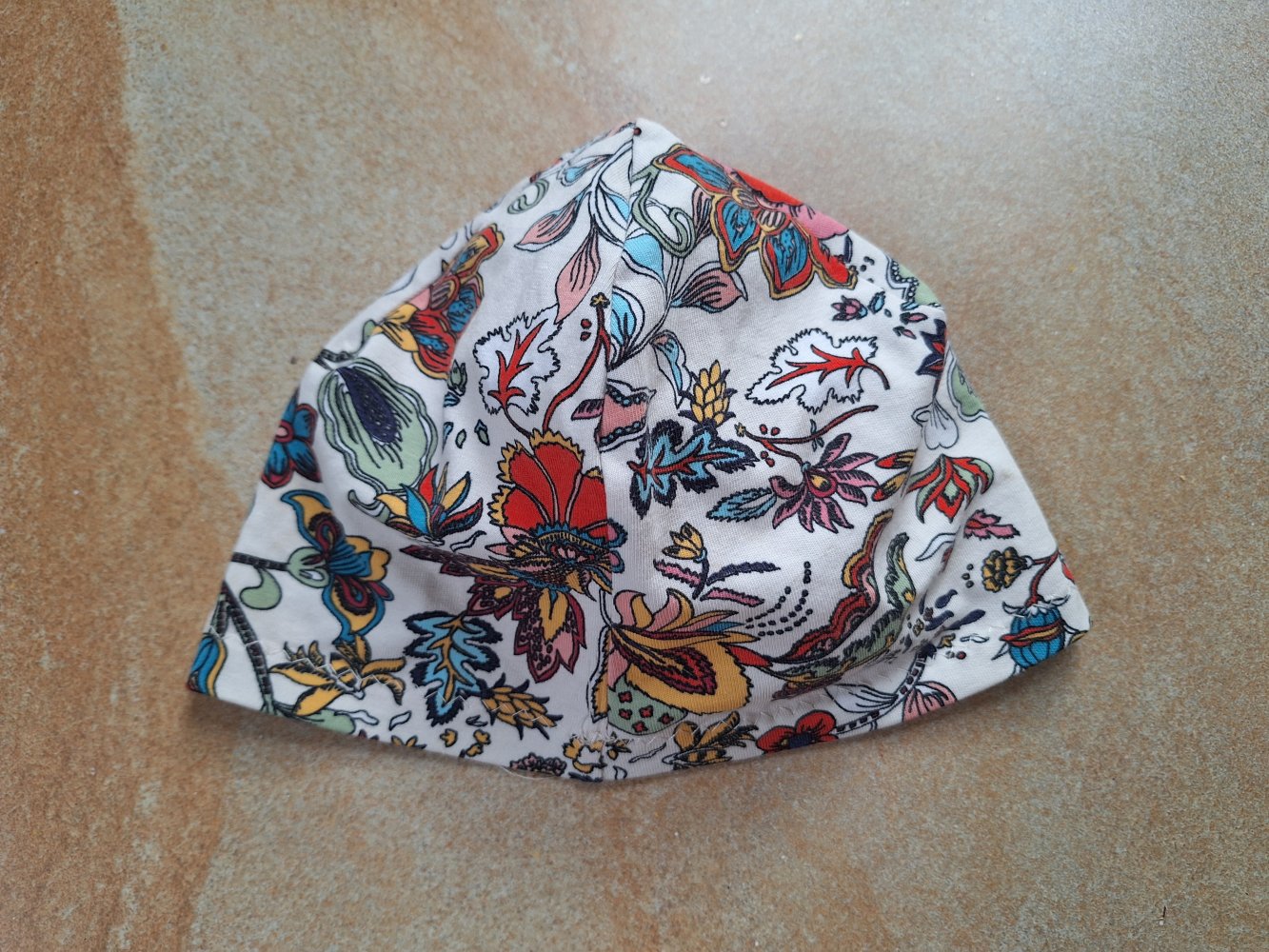 Blumenmütze / Mütze mit Blumenmuster selfmade