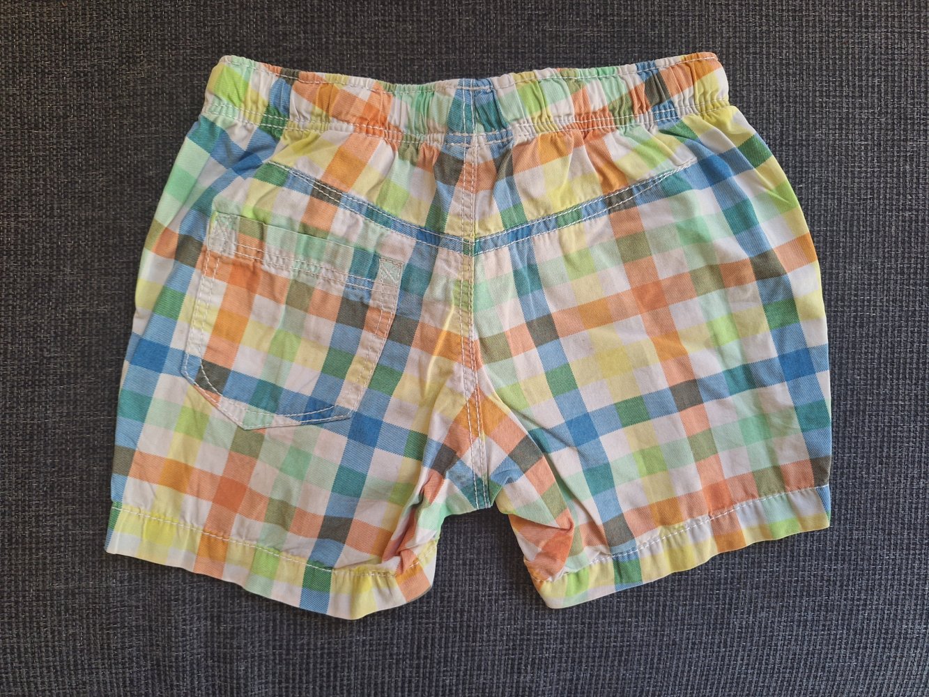 bunt karierte Sommershorts, Gr. 92