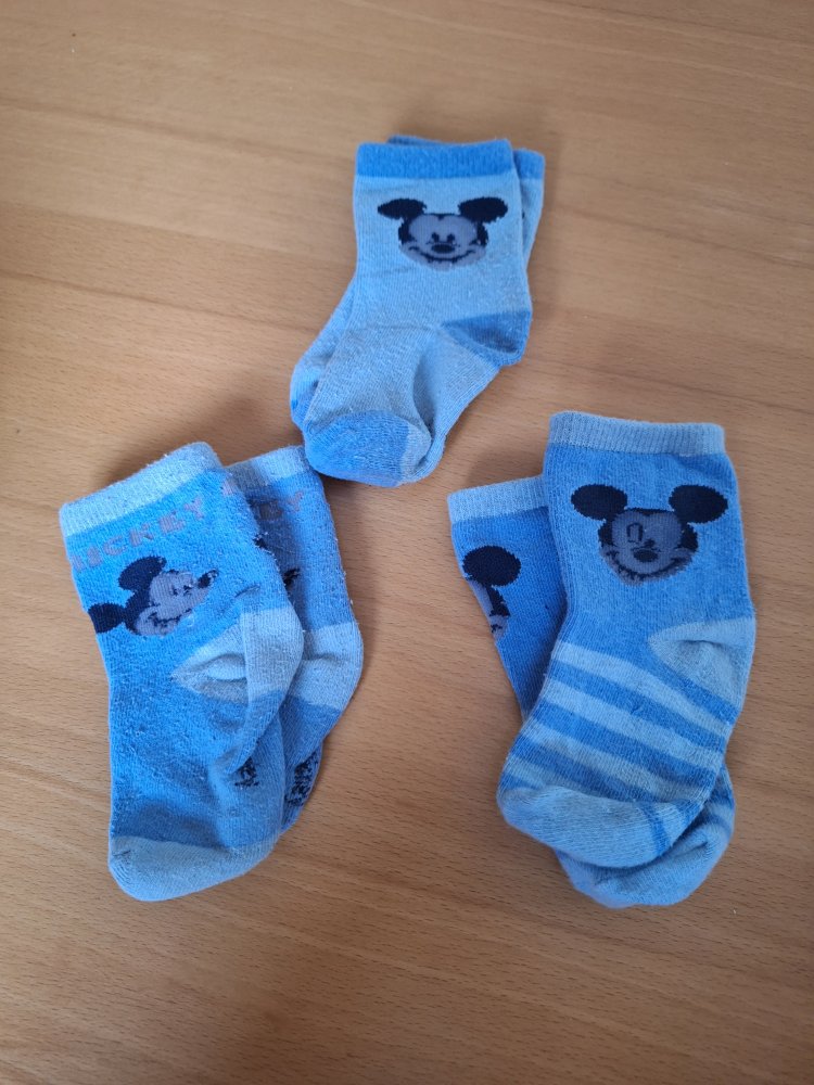 blaue Mickey Mouse Socken