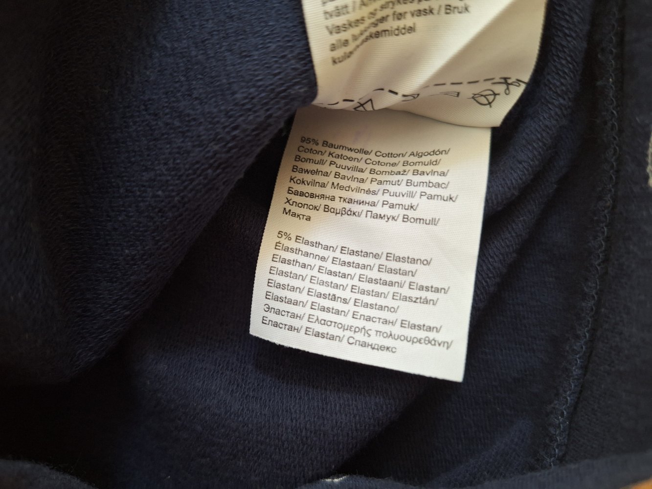 Maritim blaue Reißverschlussjacke, Gr. 80