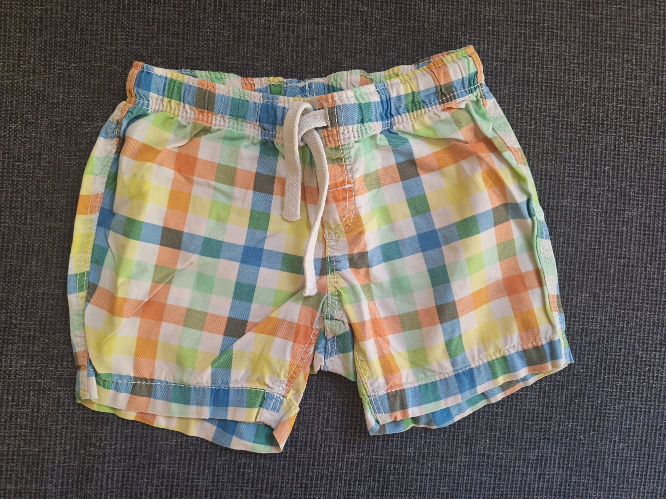 bunt karierte Sommershorts, Gr. 92