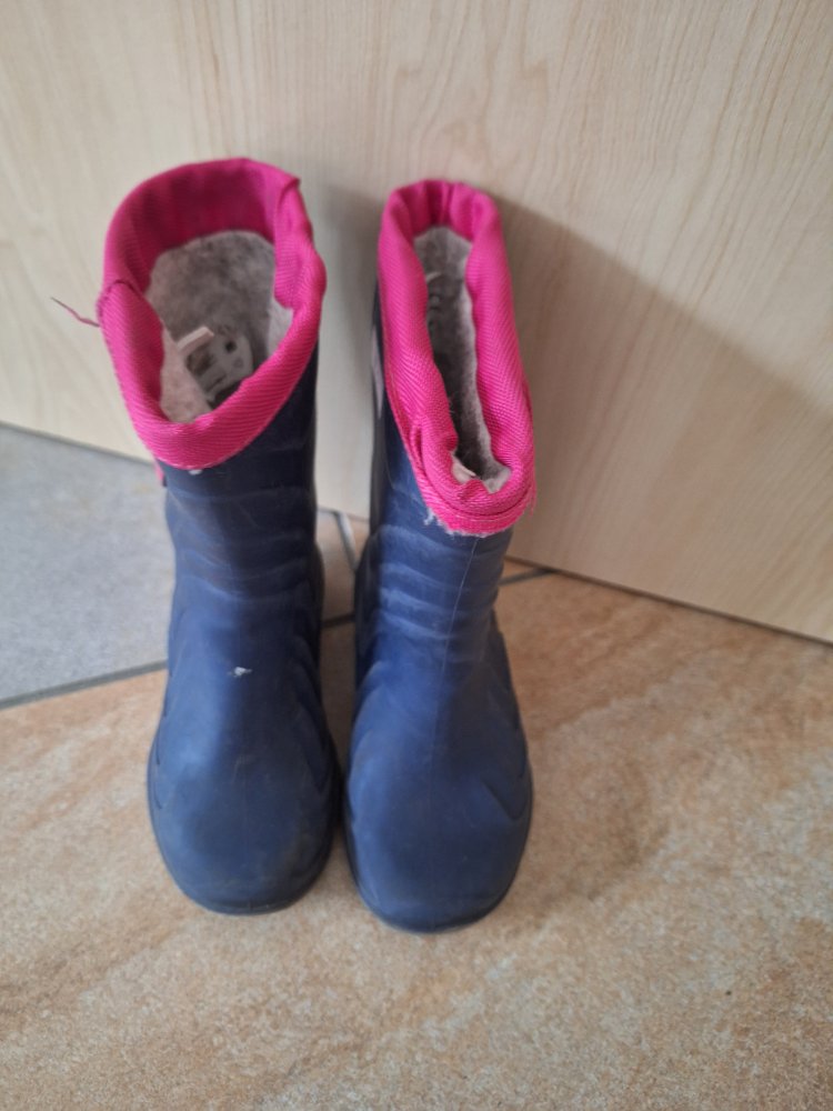 Gefütterte Leucht-Gummistiefel mit Pferden Blink-Schuhe, Gr. 22/23