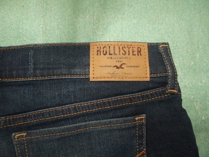  Neu! Hollister Denim Hotpants mit gesticktem Blumenmuster Größe 0 Weite 24