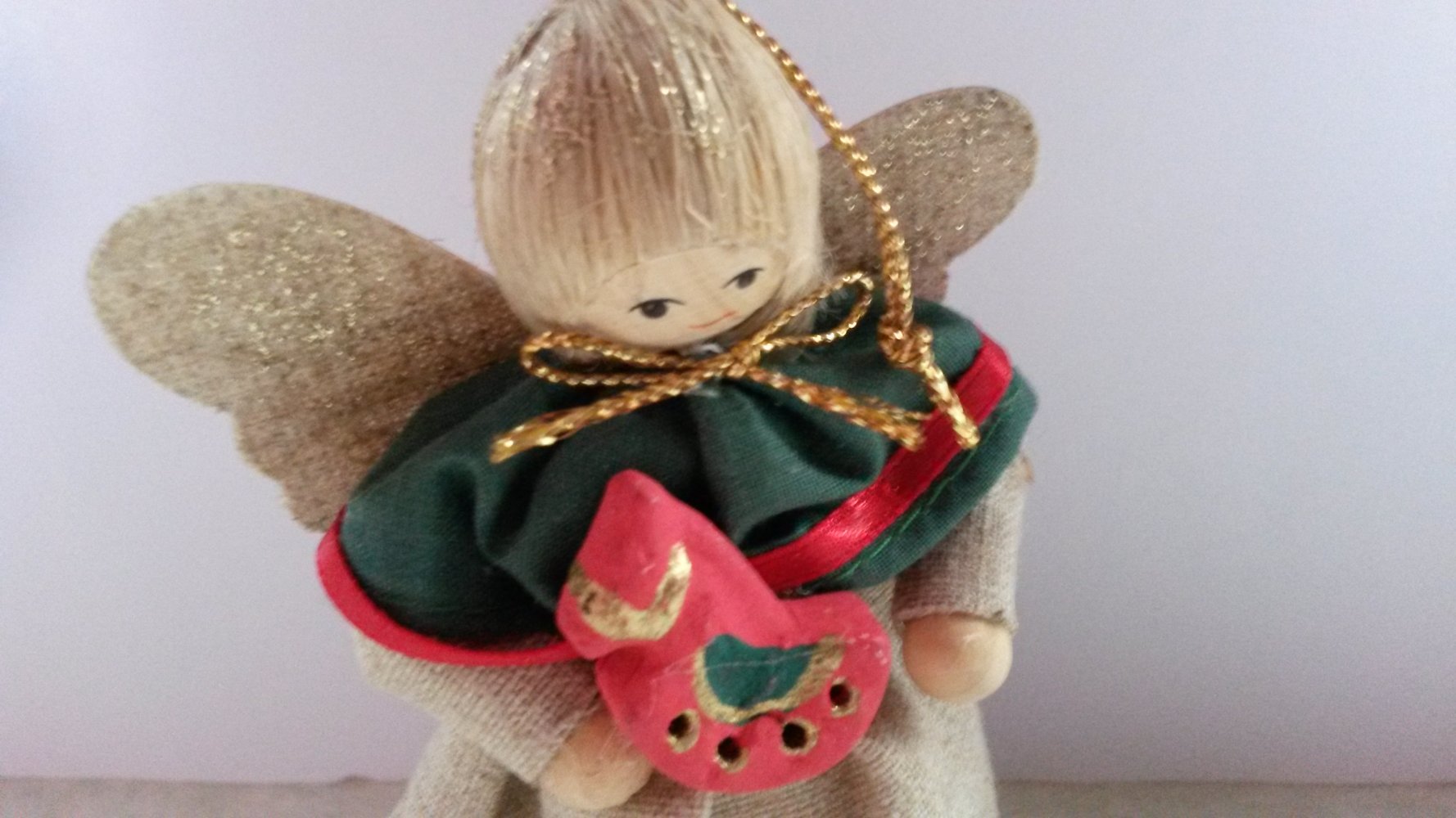 3 x Engel Kleid Baumwolle 10 cm Weihnachten