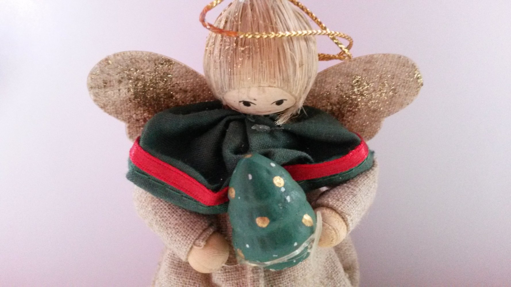 3 x Engel Kleid Baumwolle 10 cm Weihnachten