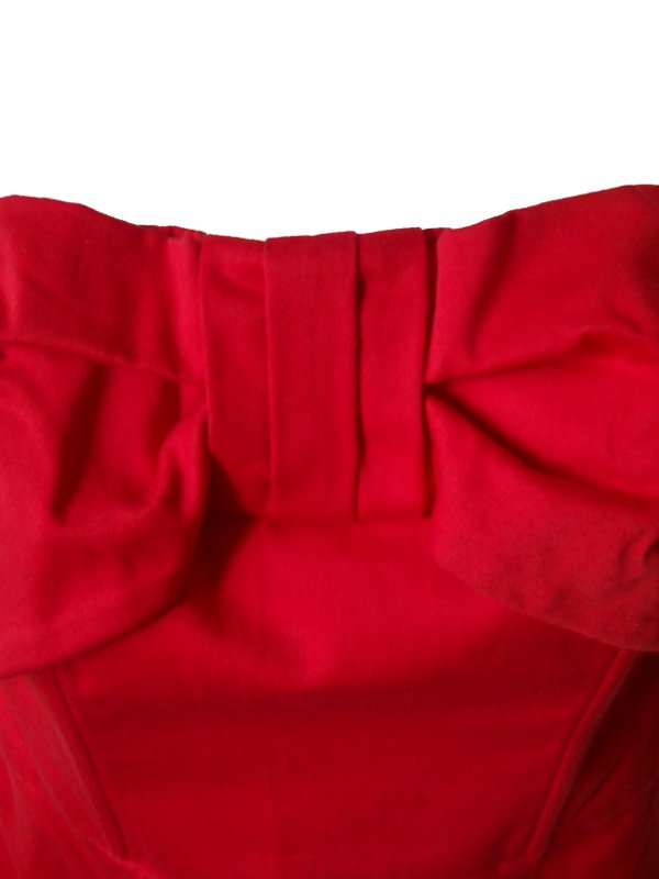 Partykleid Cocktailkleid offshoulder schulterfrei rot H&M Gr. 36