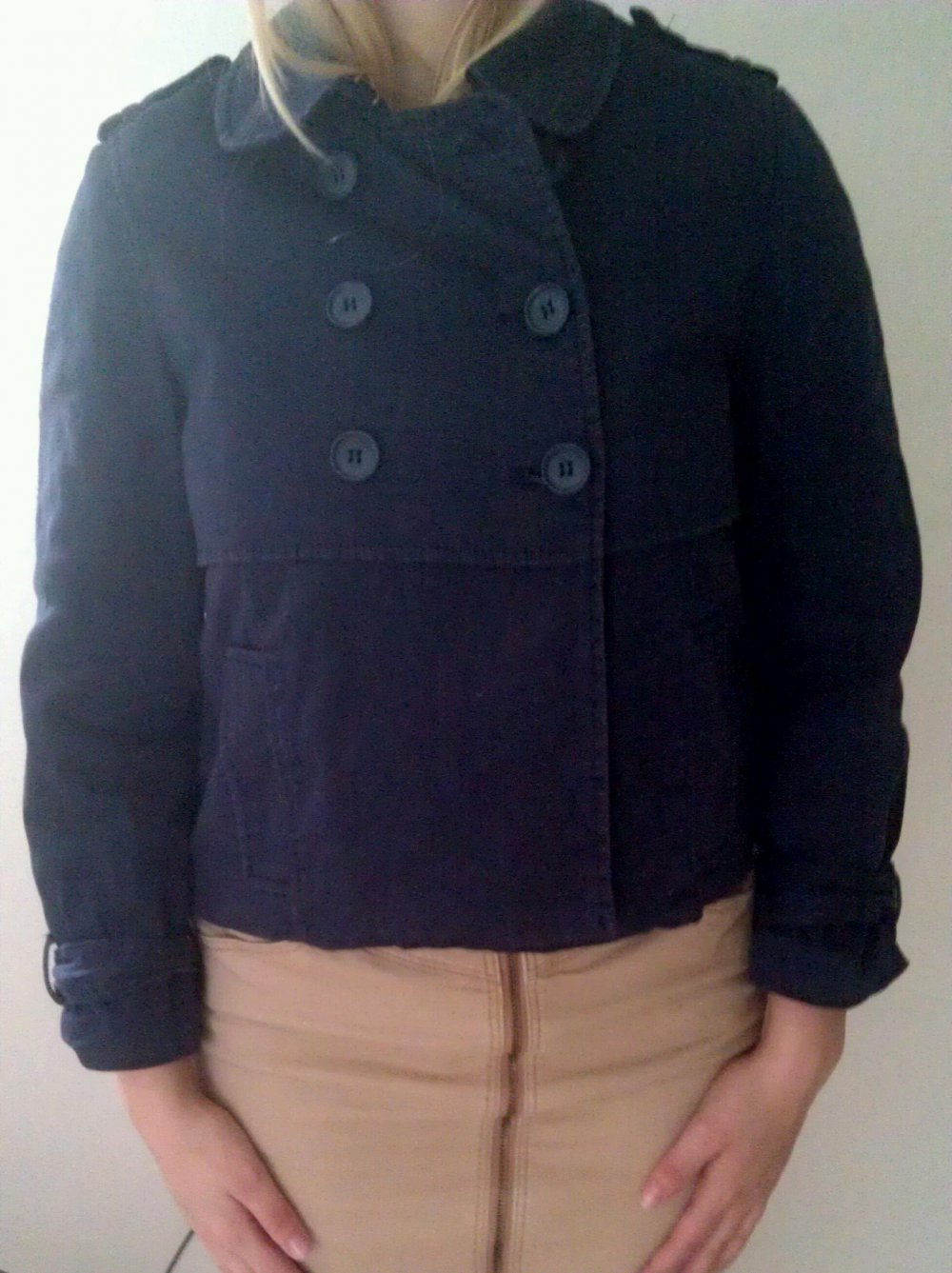 Jacke / Übergangsjacke blau Gr. 36 H&M