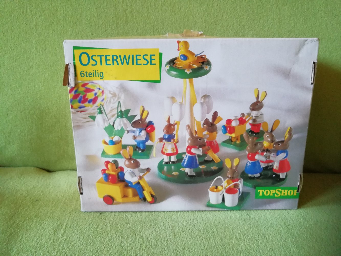  Osterwiese Hasen Holz TopShop Eduscho