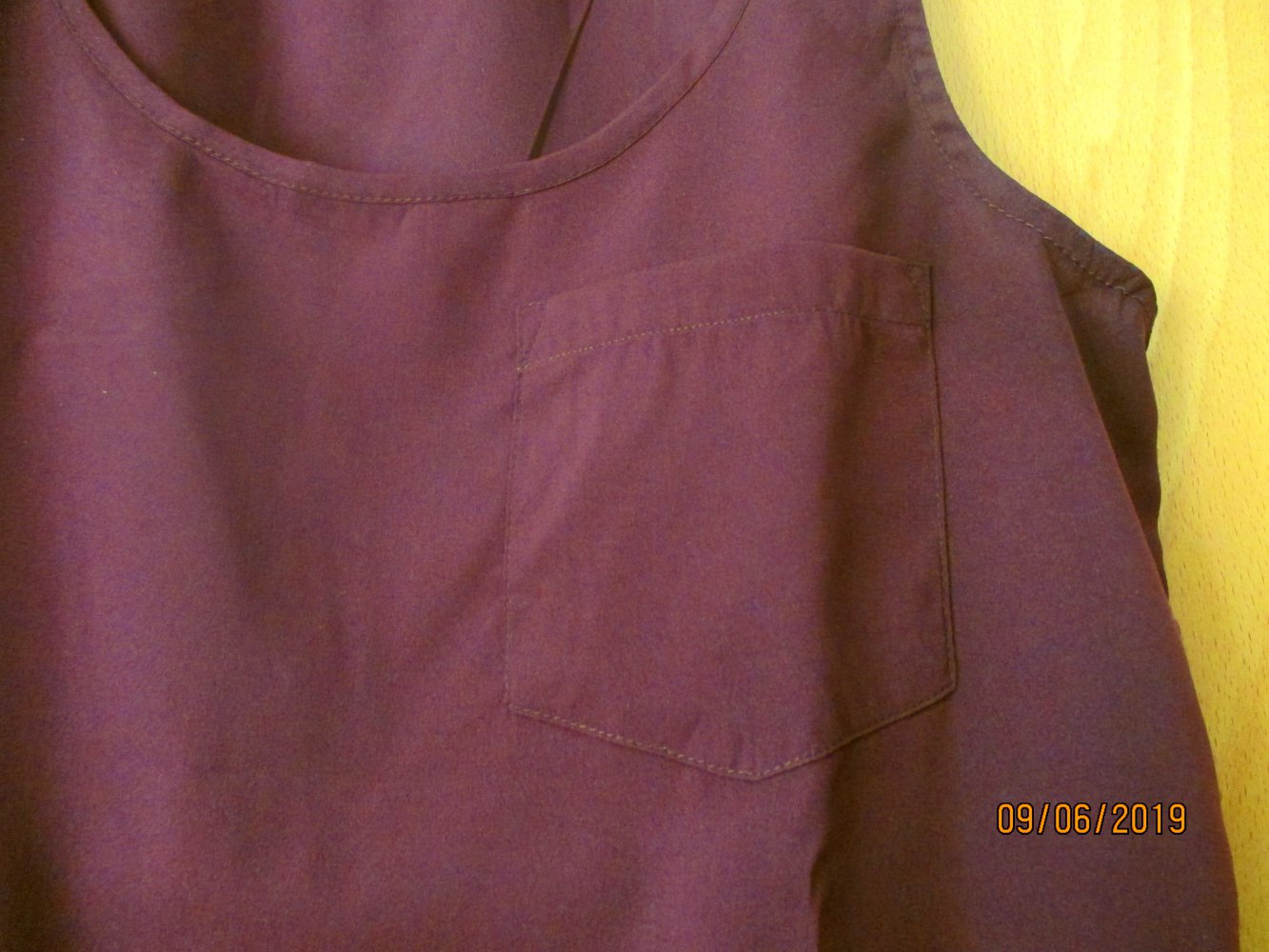 Blusen-Top in bordeaux-rot