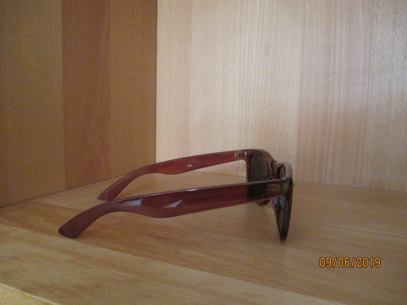 Braune Wayfarer Sonnenbrille, UV 400