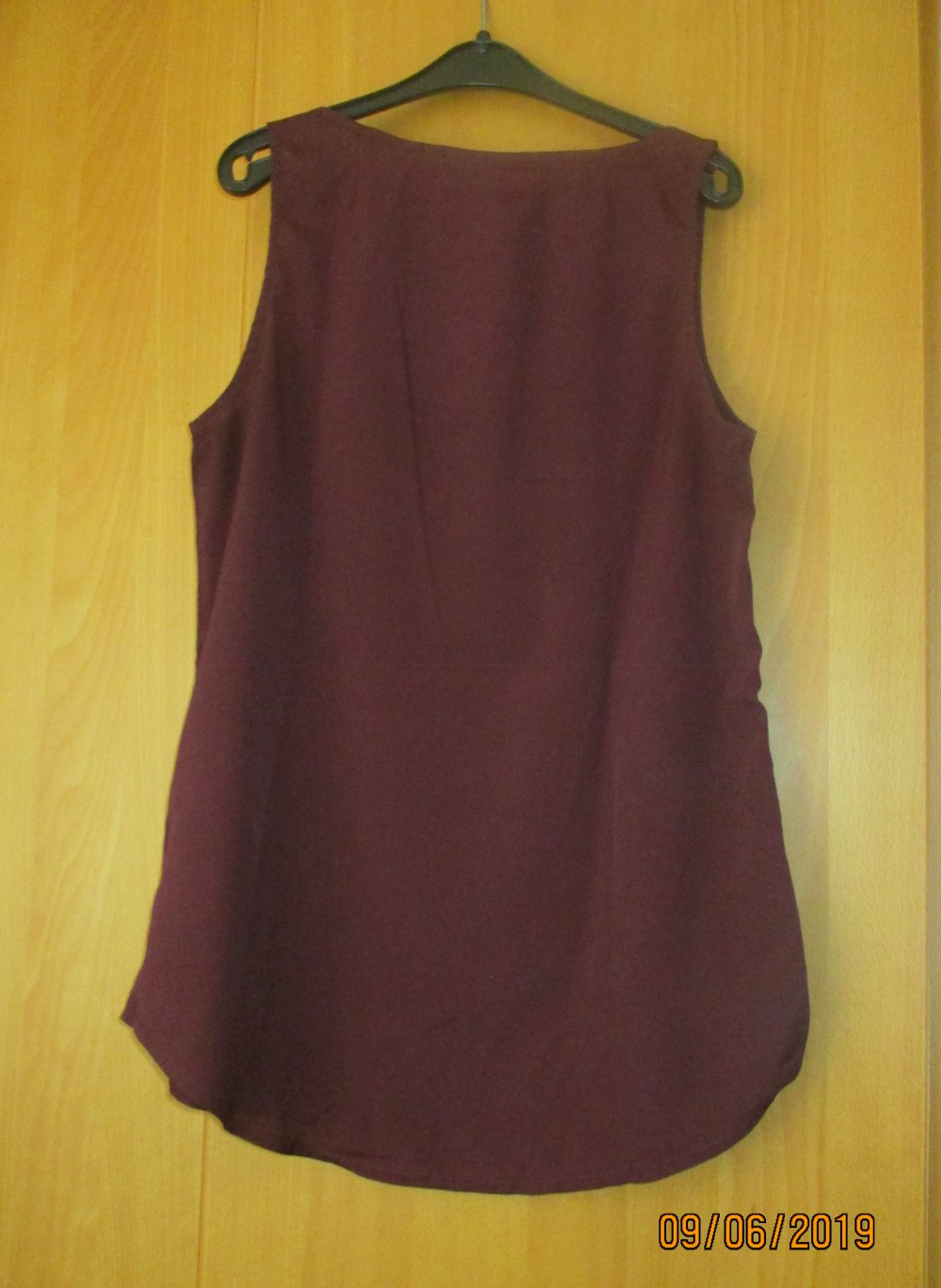 Blusen-Top in bordeaux-rot