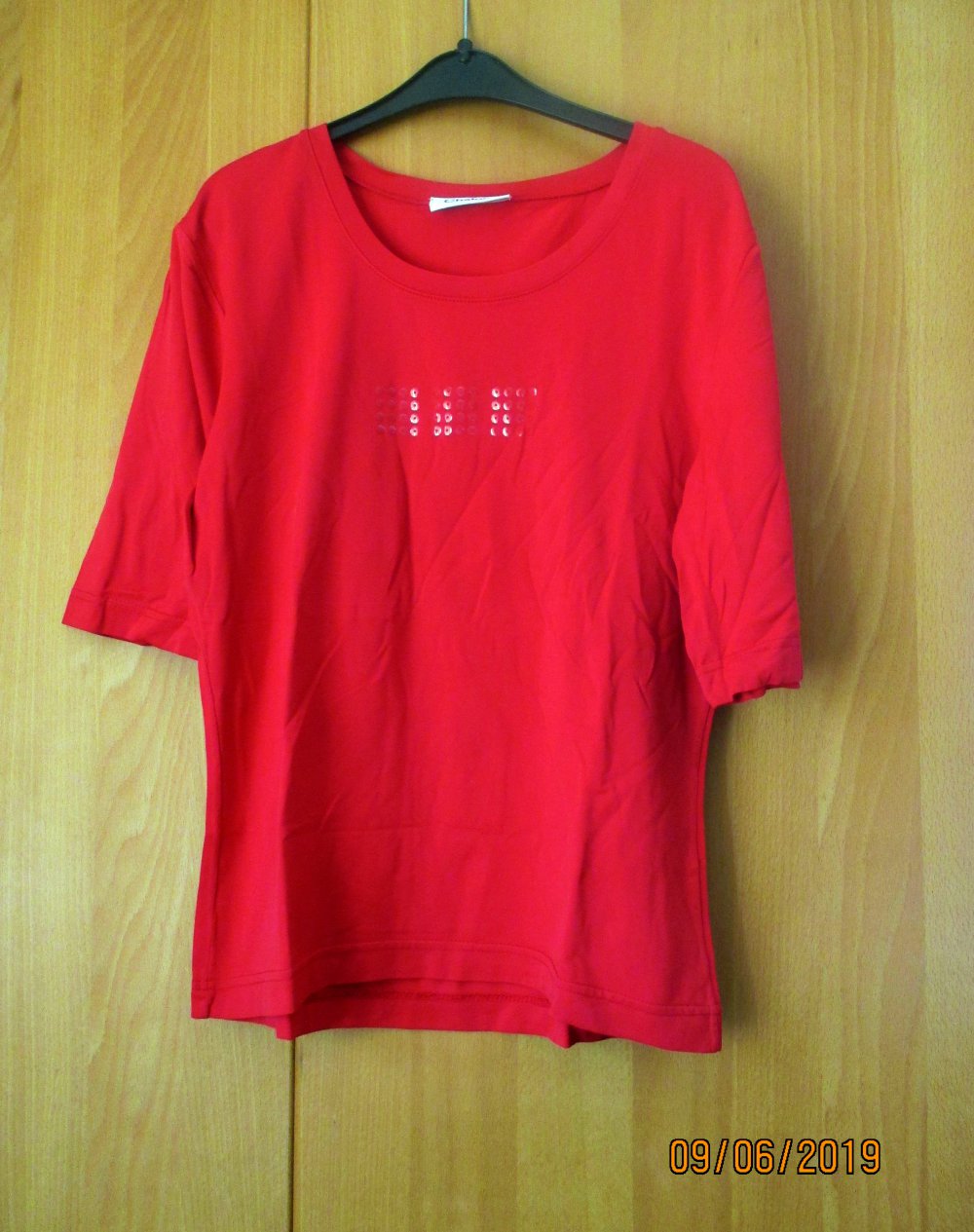 Rotes T-Shirt, Gr. XS/S