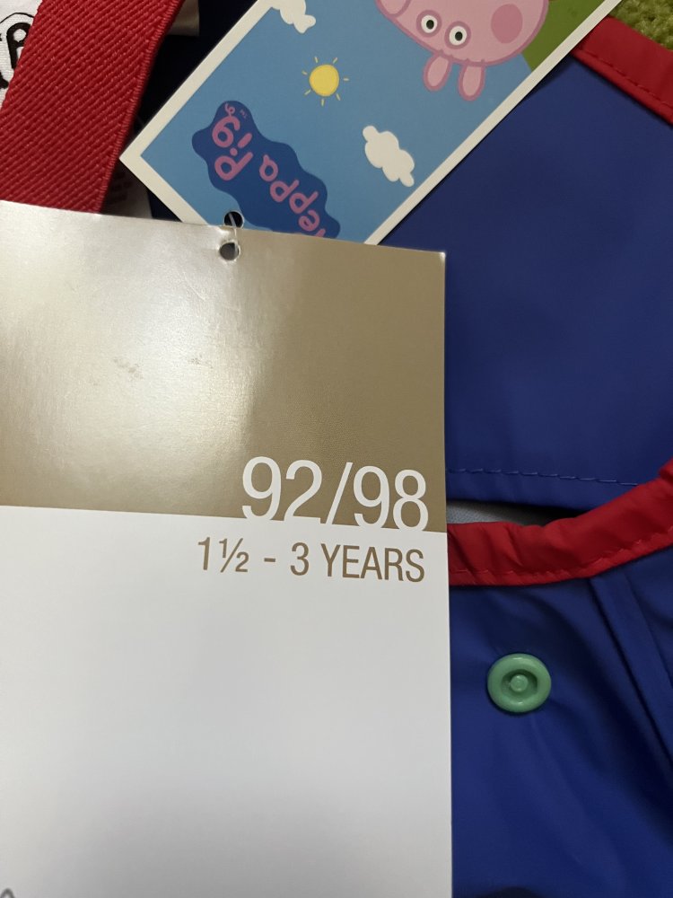 Lange Regenhose / Matschhose / gr.92/98 Schorsch Peppa Wutz