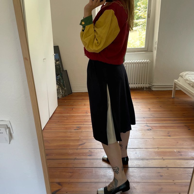 Escada High Waist lange Shorts aus Wolle Wool 80s 80er Vintage