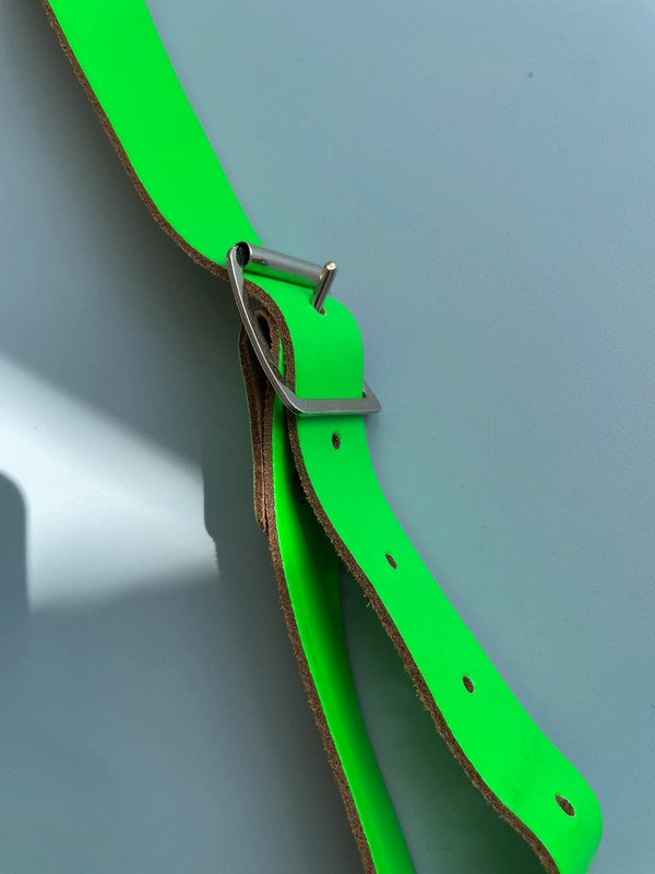 The Cambridge Fluoro Satchel Fluorescent Green Bag Leder Tasche