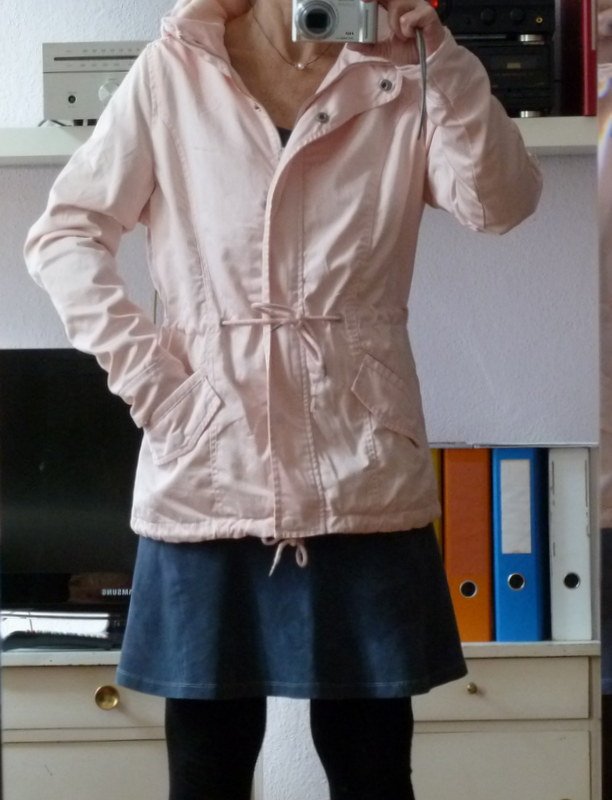 NEU Urban Classics Übergangsjacke Parka Jacke mit Kapuze Rosa Rose Gr. L wie S M 36 38