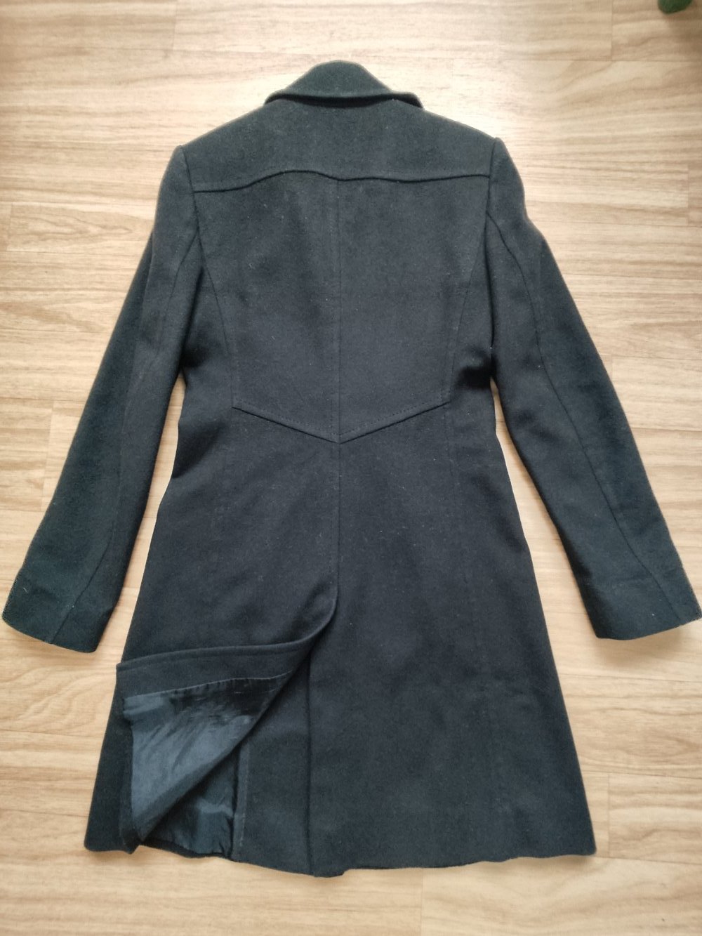 Hugo Boss Mantel Schurwolle Cashmere Gr.XS schwarz 