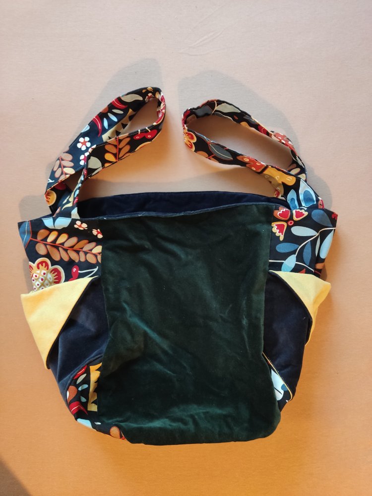 Shopper Umhängetasche schwarz-bunt