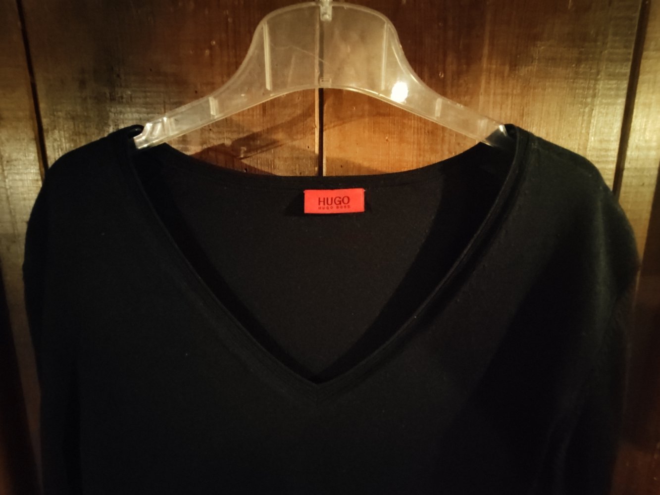 Hugo Boss Pulli Gr.S/M Seide schwarz 